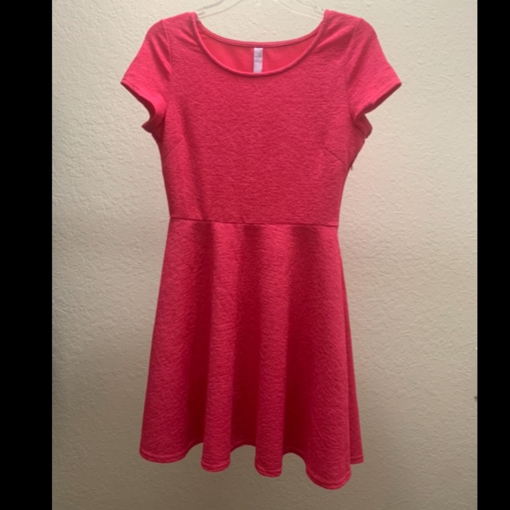 Bright pink Francesca’s dress
